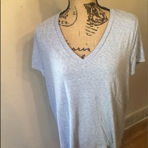 MOSSIMO Lt Blue vneck tee